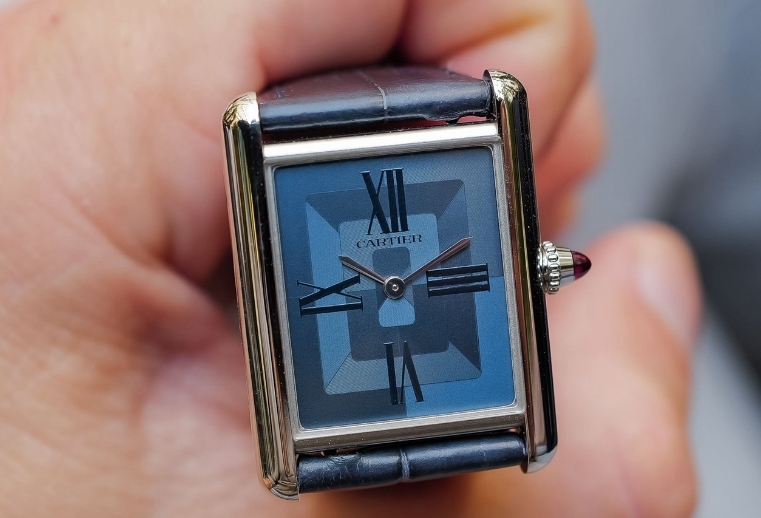 卡地亞歐洲限量版鉑金腕表（圖）