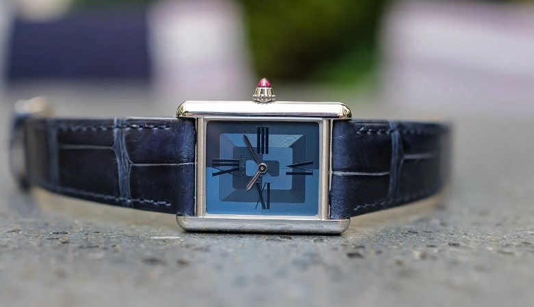 卡地亞歐洲限量版鉑金腕表（圖）